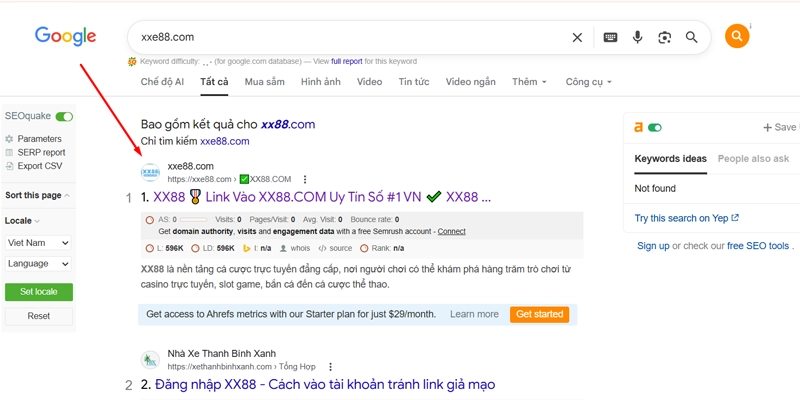 Truy cập trang chủ XX88 chính hãng